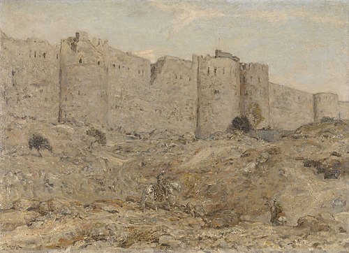 City wall in India, 1899, Marius Bauer