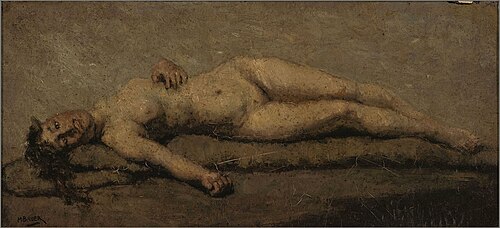 Lying Nude, 1905, Marius Bauer