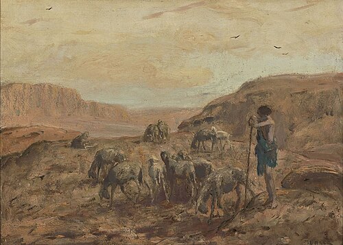 The Shepherd, 1915, Marius Bauer