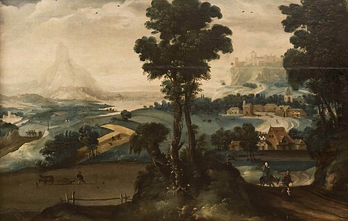 Landscape with The Flight into Egypt, 1540, Henri Bles