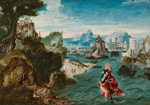 Landscape with Saint Christopher, 1530, Henri Bles
