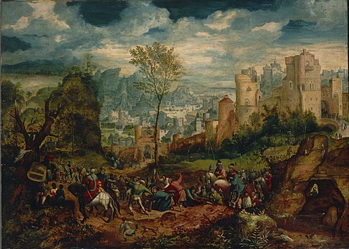 Montée au Calvaire, 1535, Henri Bles