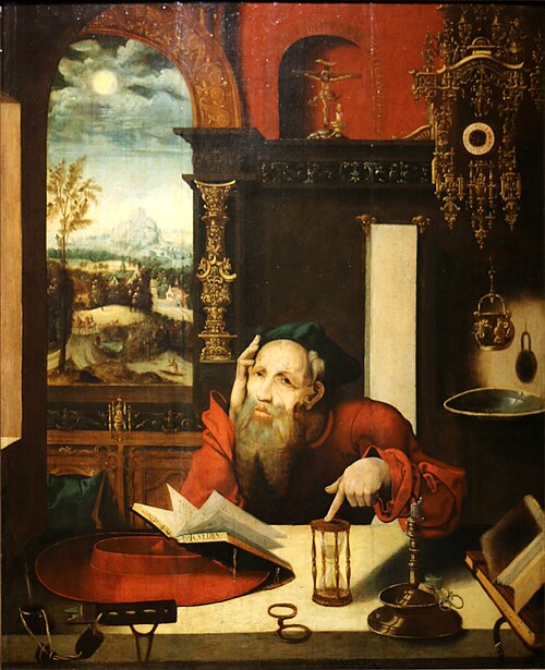Saint Jérôme méditant, , Henri Bles