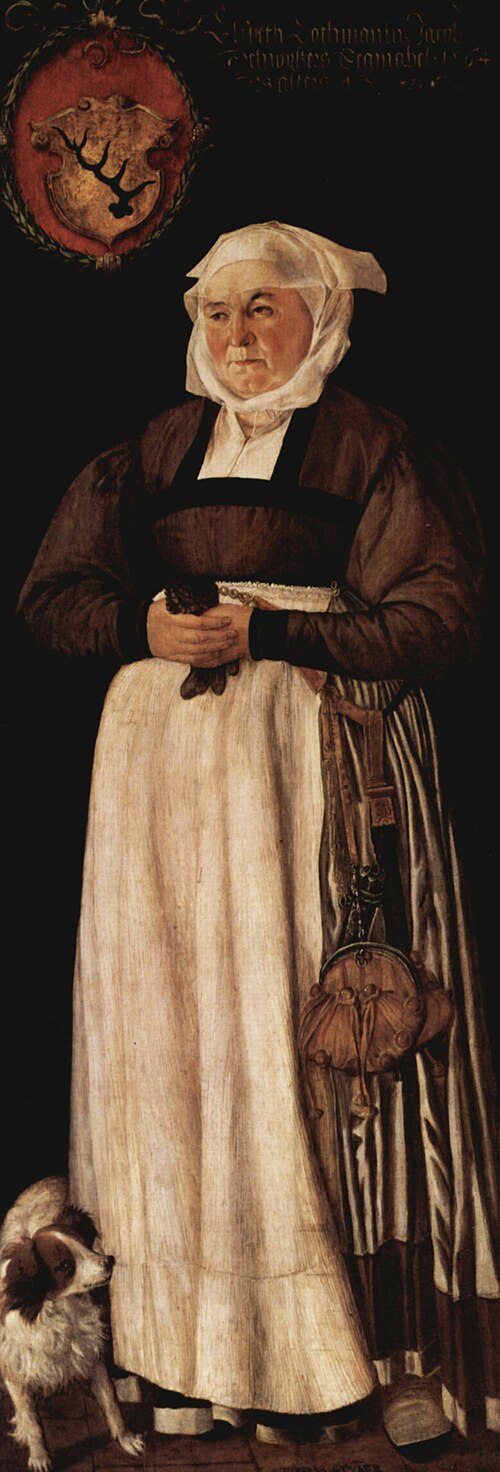 Portrait of Elsbeth Lochmann, wife of Jacob Schwytzer, 1564, Tobias Stimmer