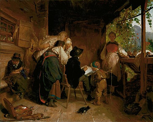 Der Maler auf der Studienreise, 1872, Konrad Grob