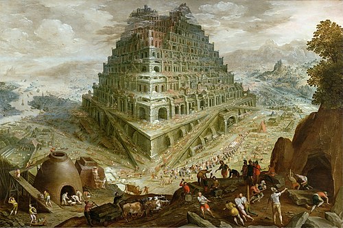 La Tour de Babel, 1600, Marten van Valckenborch