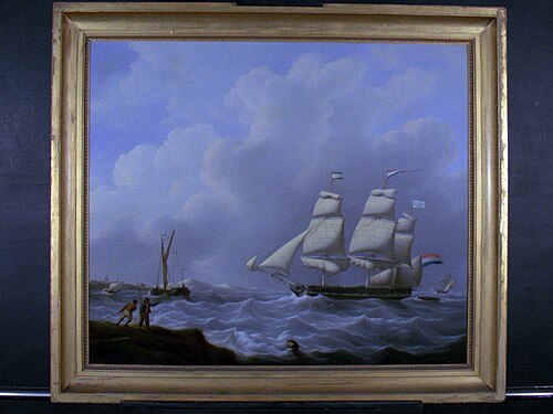 Het fregatschip 'Helena Christina', 1833, Martinus Schouman