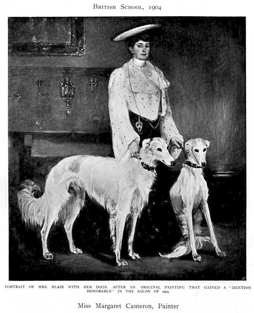 Mrs. Blair with her Dogs, 1904, Mary Cameron
