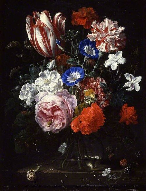 A vase of flowers, 1650, Nicolaes van Verendael
