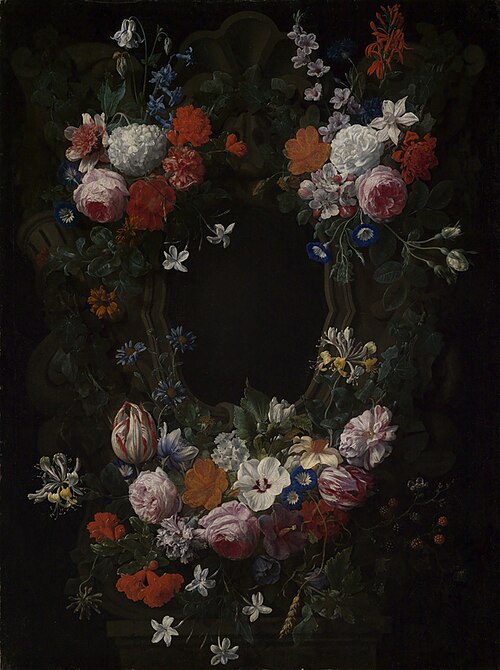 Flower Garland, 1672, Nicolaes van Verendael