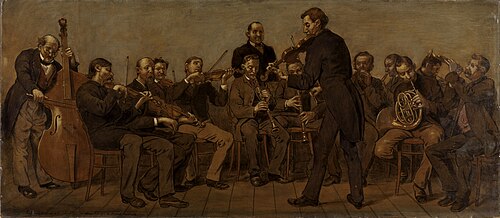 Ländliche Musikkapelle, , Hans Thoma