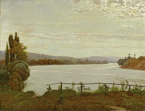 Morgen am Oberrhein bei Säckingen, 1913, Hans Thoma