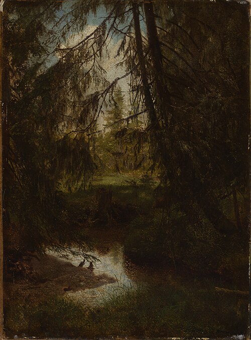 Tannen am Waldbach, 1861, Hans Thoma