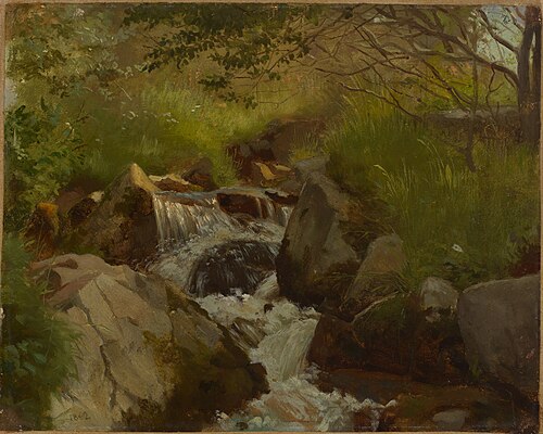 Bach zwischen Felsen, 1862, Hans Thoma