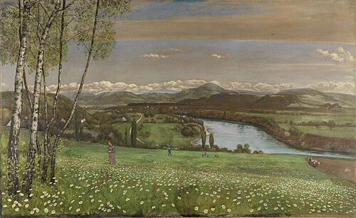 Das Rheintal bei Säckingen, 1899, Hans Thoma