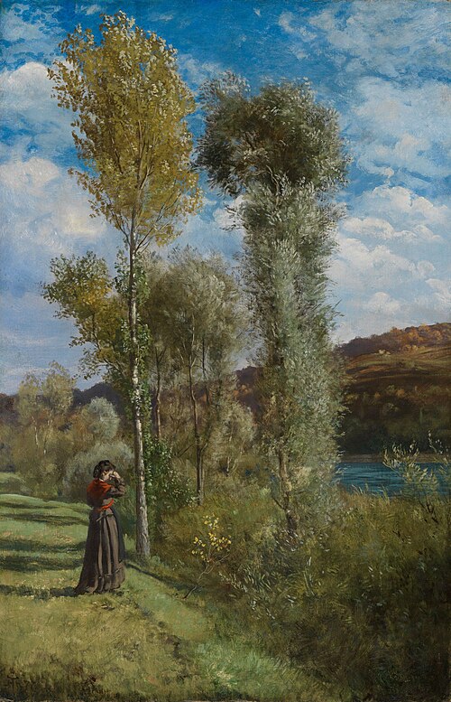 Herbsttag am Oberrhein, 1877, Hans Thoma