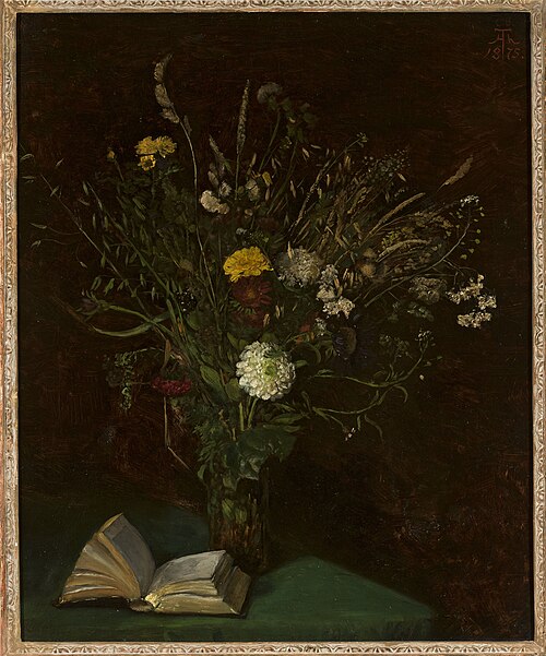 Vase with flowers, 1875, Hans Thoma