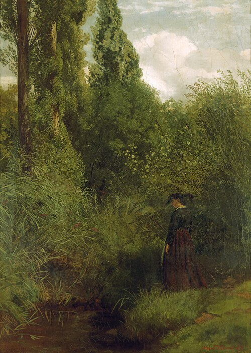 Lowland at the Rhine, 1869, Hans Thoma