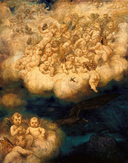 Cloud of Angels, 1878, Hans Thoma