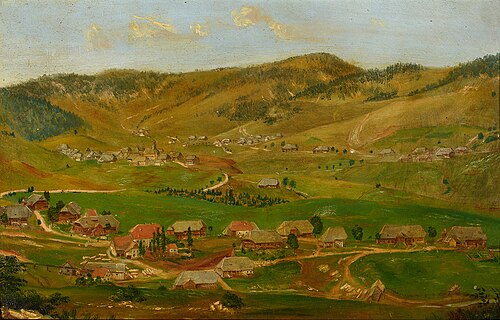 Bernau in the Black Forest, 1858, Hans Thoma