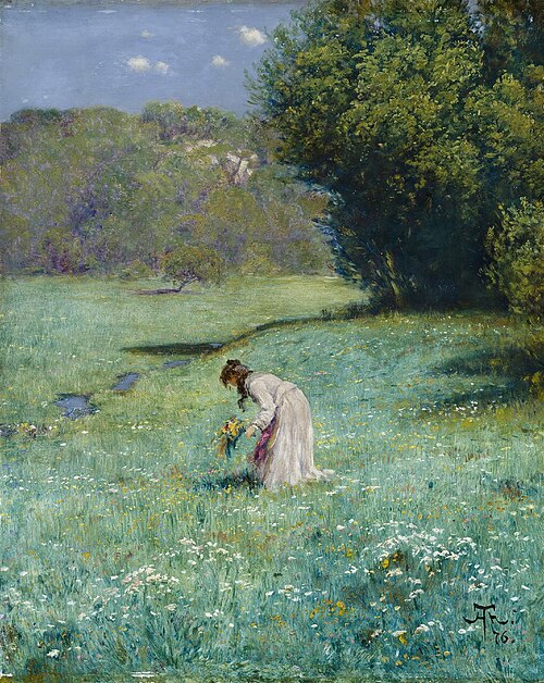 Forest meadow, 1876, Hans Thoma