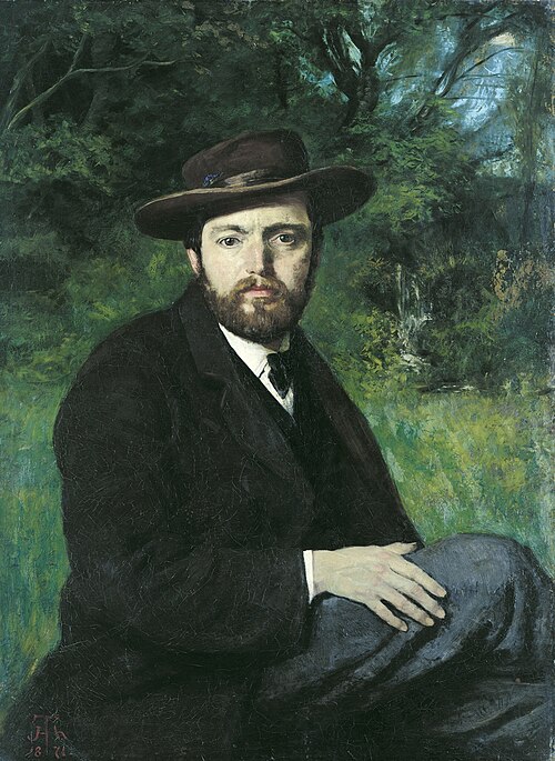 Autoportrait, 1871, Hans Thoma