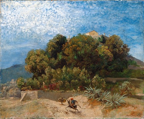 Landscape near La Spezia, 1874, Hans Thoma