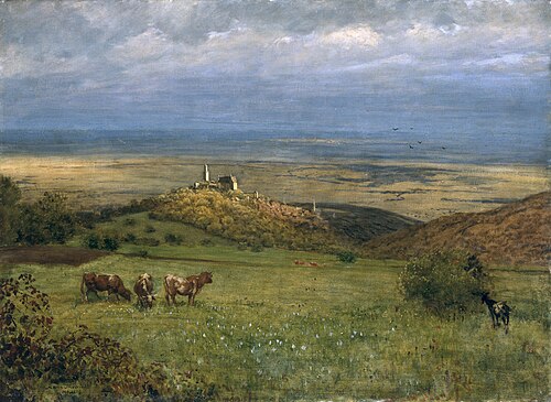 View of Kronberg in the Taunus, 1879, Hans Thoma