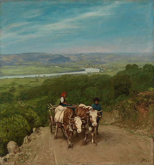 Uphill, 1886, Hans Thoma