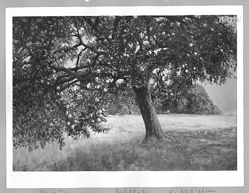 Landschaft mit Apfelbaum, 1878, Hans Thoma