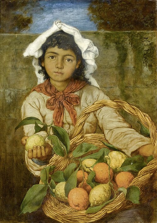 Lemon seller, 1880, Hans Thoma