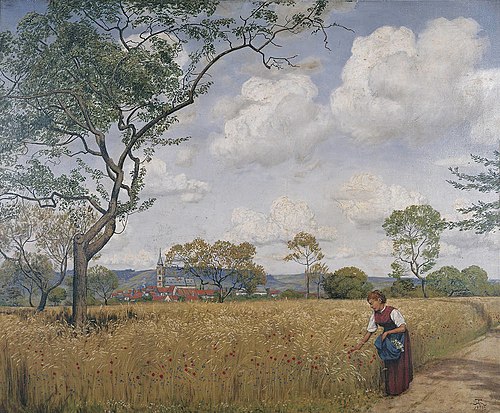 Grainfield  near Oberursel, 1902, Hans Thoma