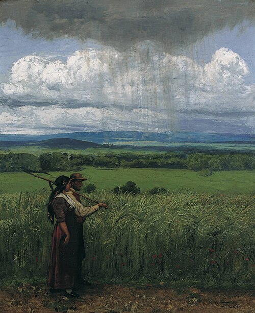 Approaching thunderstorm, 1889, Hans Thoma