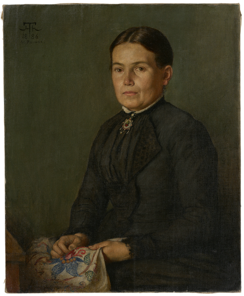 Portrait de sa soeur, 1886, Hans Thoma