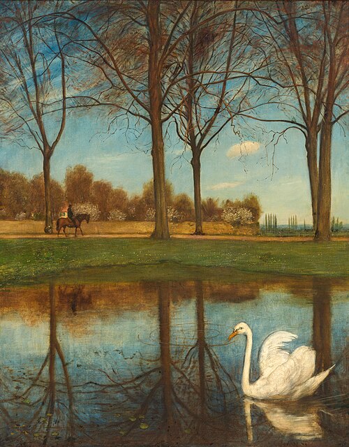 The Swan, 1883, Hans Thoma
