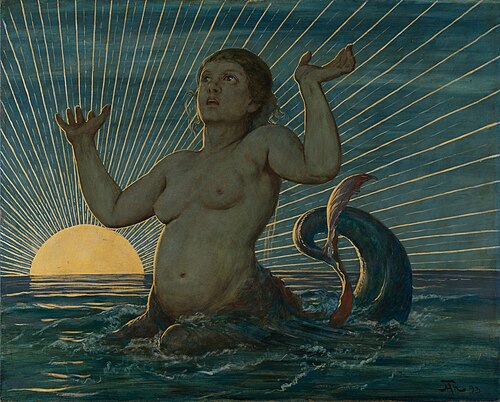 Réveil de la mer, 1893, Hans Thoma