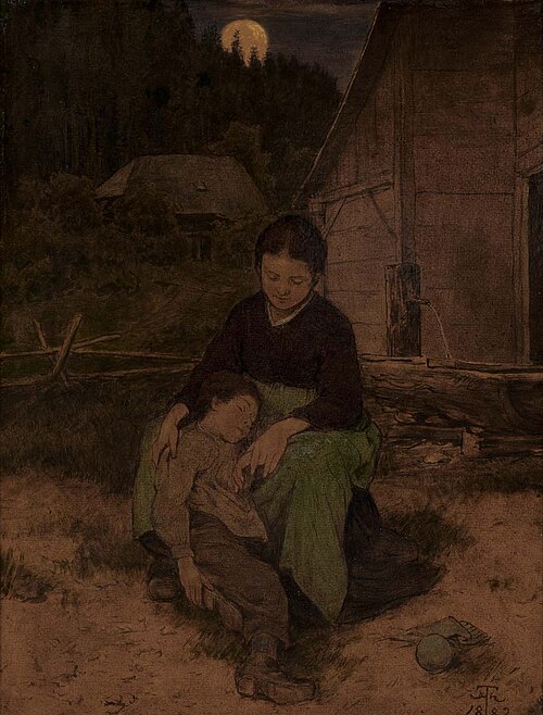 Summer Night, 1882, Hans Thoma