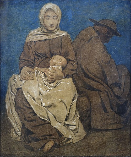 Le Repos pendant la fuite en Égypte, 1895, Hans Thoma