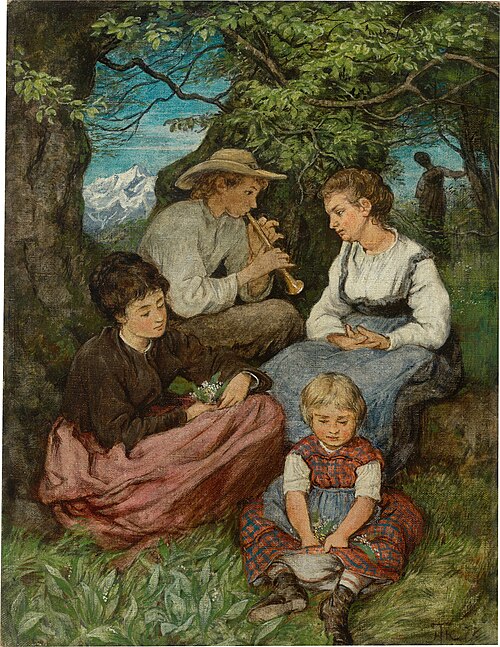 Spring rest, 1878, Hans Thoma