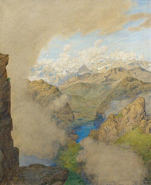 View of the north face of the Breithorn, 1916, Hans Thoma