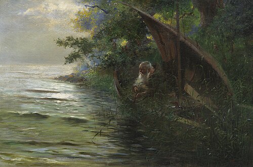 On the hunt, 1873, Hans Thoma
