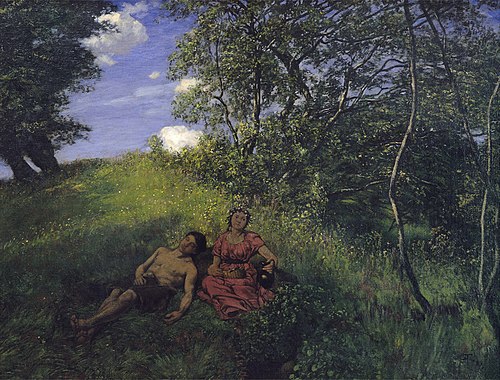 Siesta, 1889, Hans Thoma