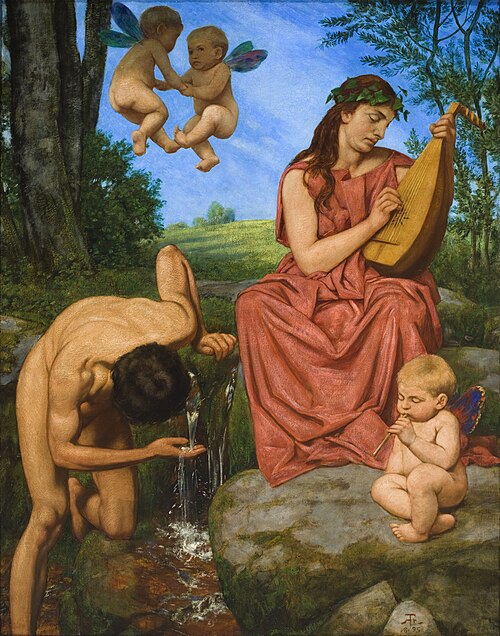 Die Quelle (The Spring), 1895, Hans Thoma