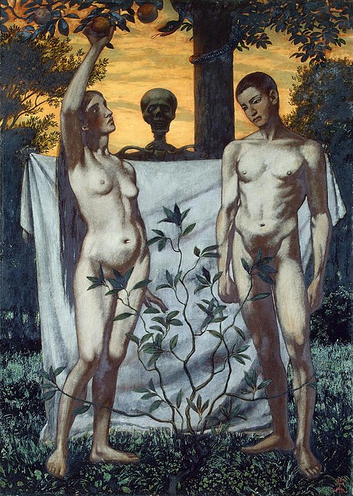 Adam and Eve, 1897, Hans Thoma