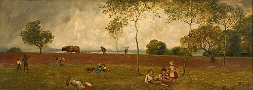 On the field, 1876, Hans Thoma