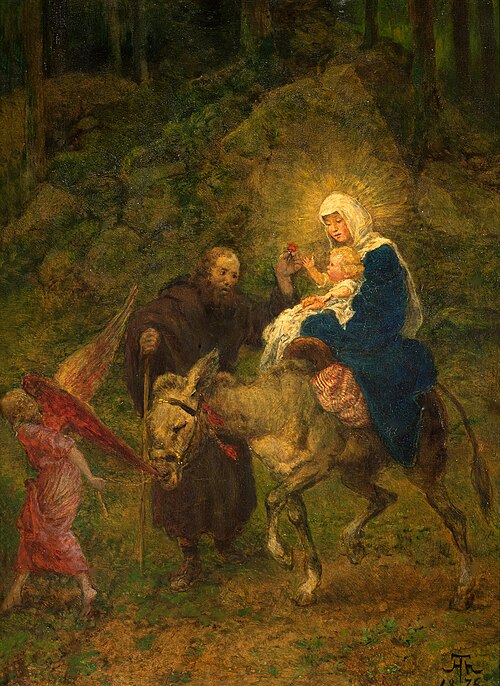 The Flight into Egypt, 1876, Hans Thoma