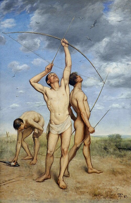 Archers, 1887, Hans Thoma