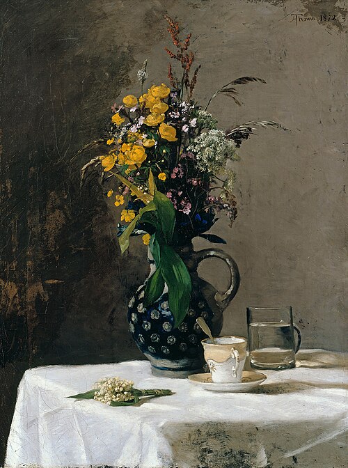 Bouquet of wild flowers, 1872, Hans Thoma