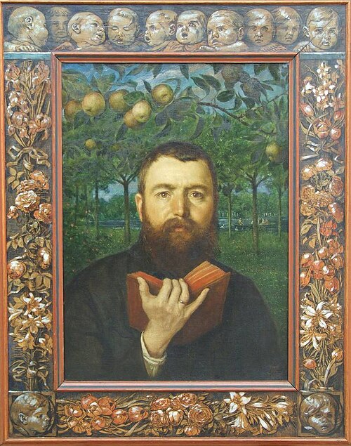 Self portrait, 1880, Hans Thoma