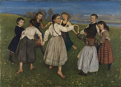 Children Dancing in a Ring, 1872, Hans Thoma